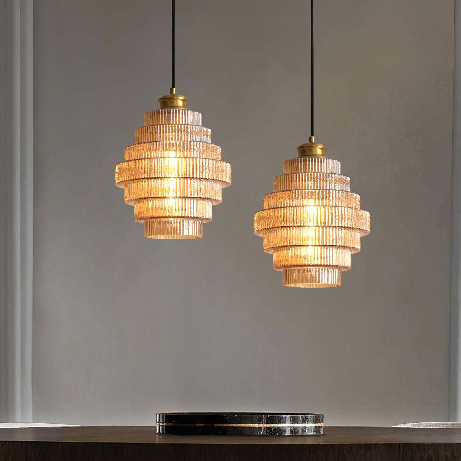 Amara Glass Pendant Lamp - Neutral Decor
