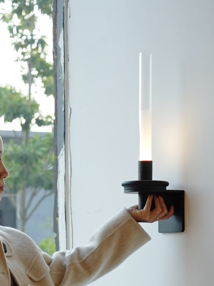 Ripz Stem Rechargeable Glass Wall Lamp