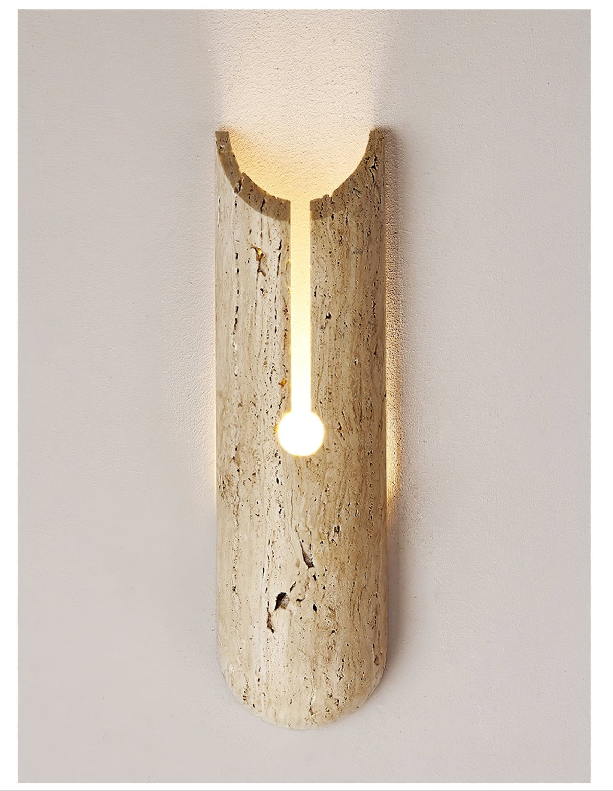 Norerette Rustic Travertine Wall Light