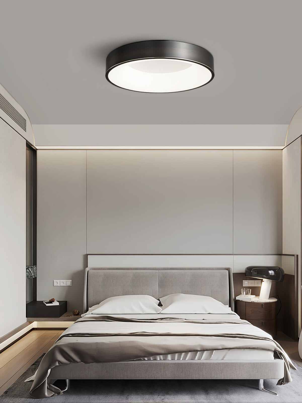 Zetheos Modern Minimalist Brass Ceiling Light