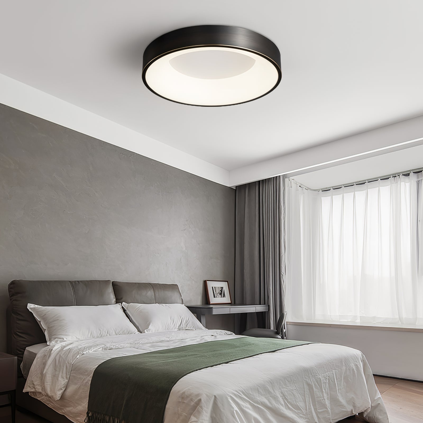 Zetheos Modern Minimalist Brass Ceiling Light