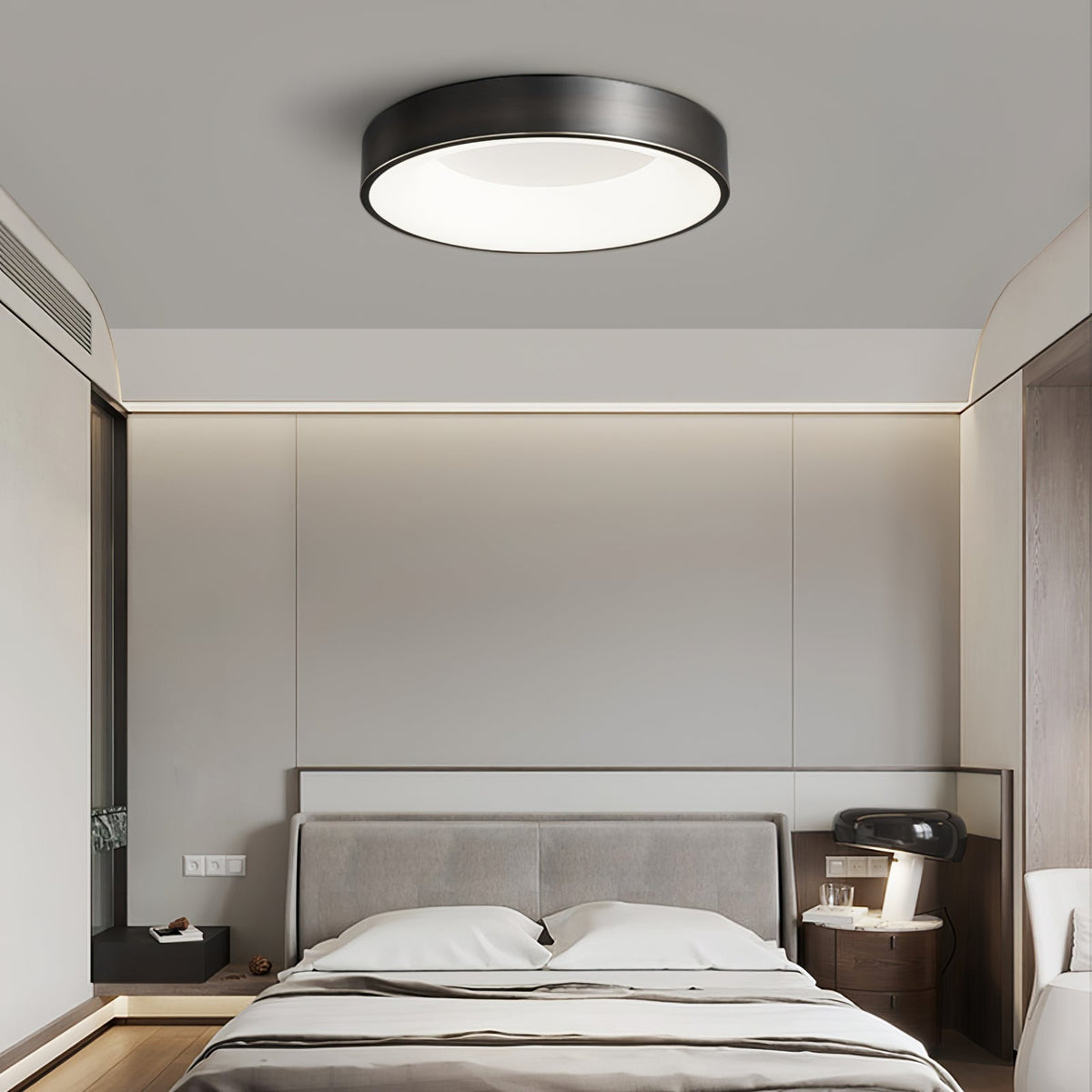 Zetheos Modern Minimalist Brass Ceiling Light