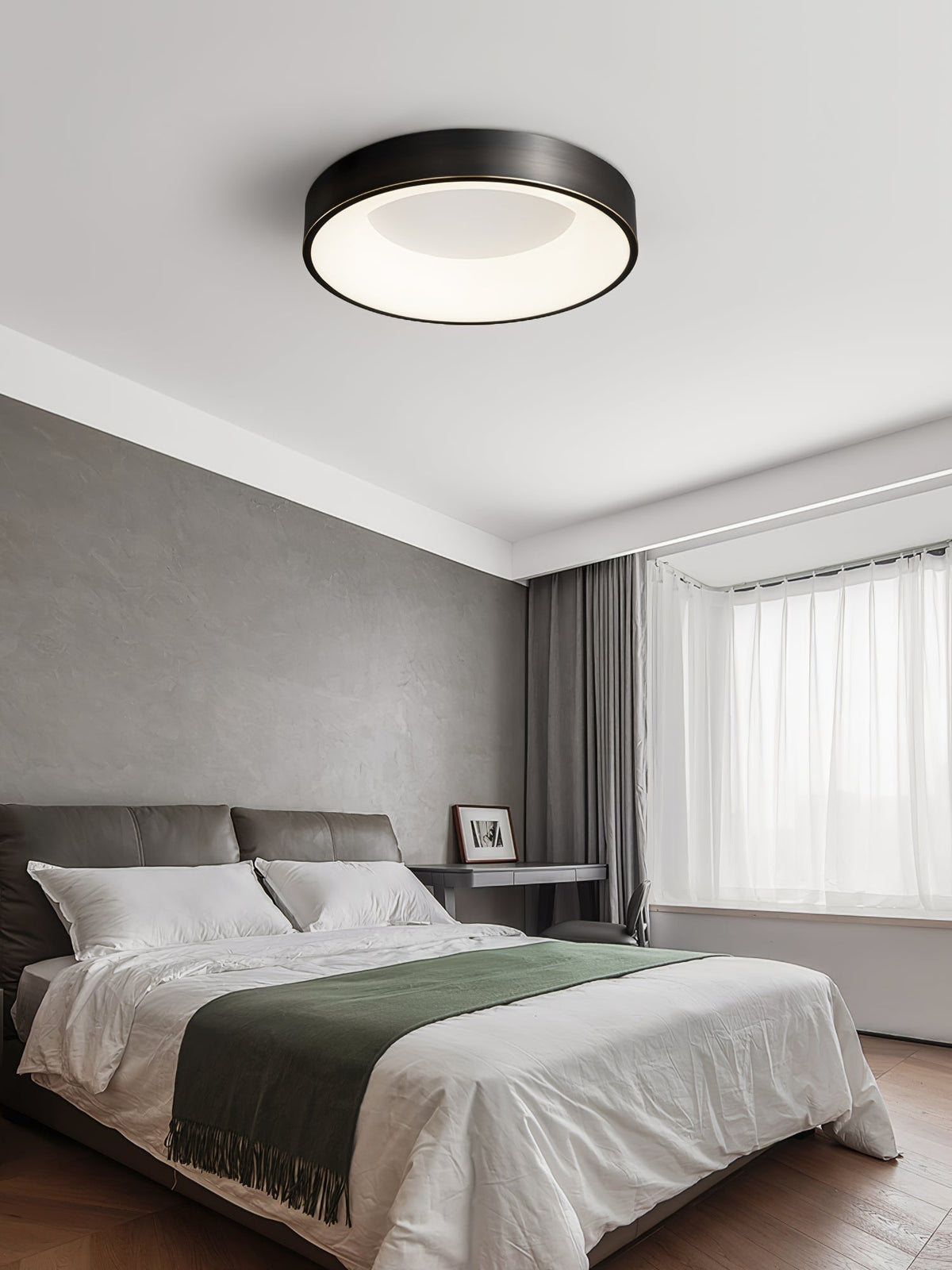Zetheos Modern Minimalist Brass Ceiling Light
