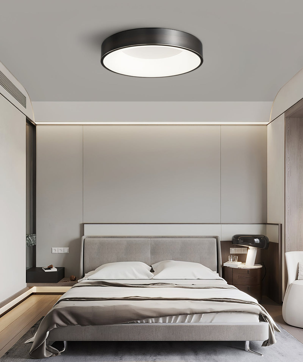 Zetheos Modern Minimalist Brass Ceiling Light