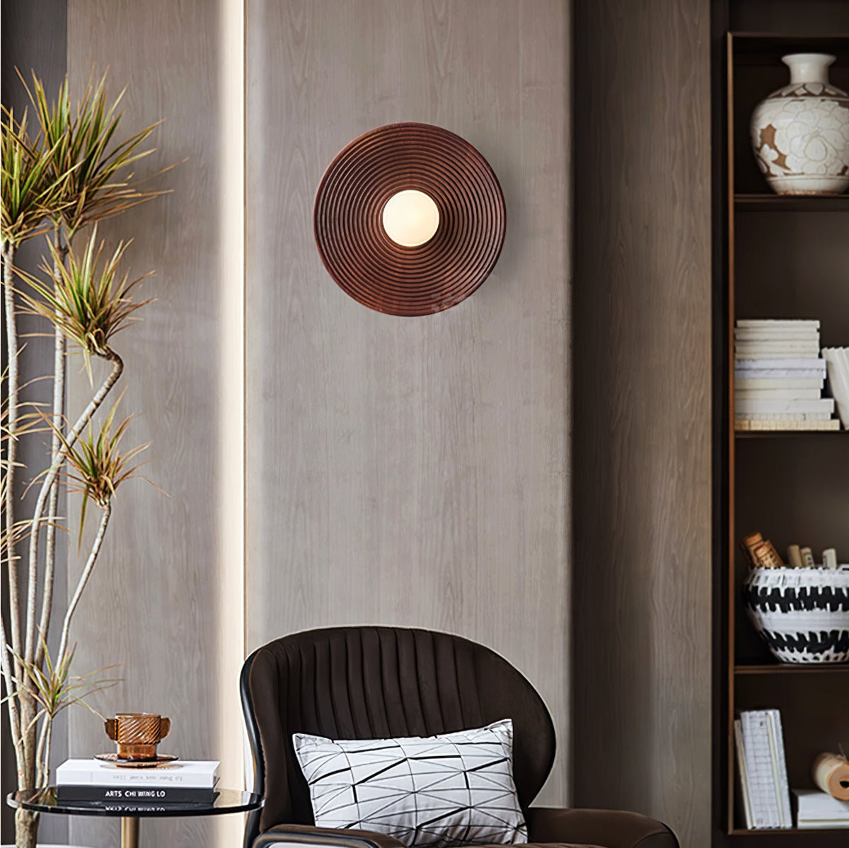 Aldenise Nordic Art Contour Wooden Sconce Wall lamp