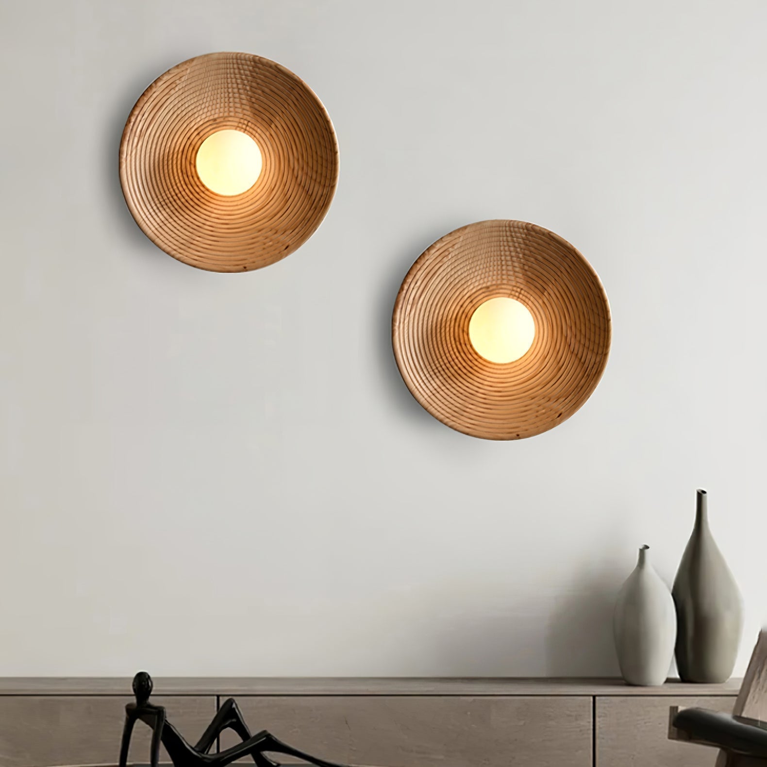 Aldenise Nordic Art Contour Wooden Sconce Wall lamp