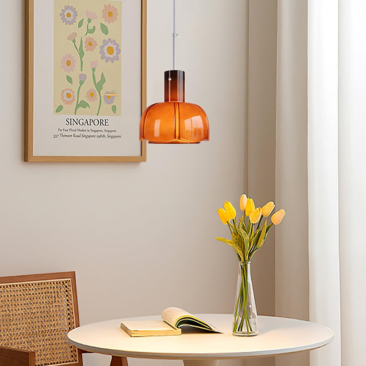 Zentara Glass Contemporary Pendant Light