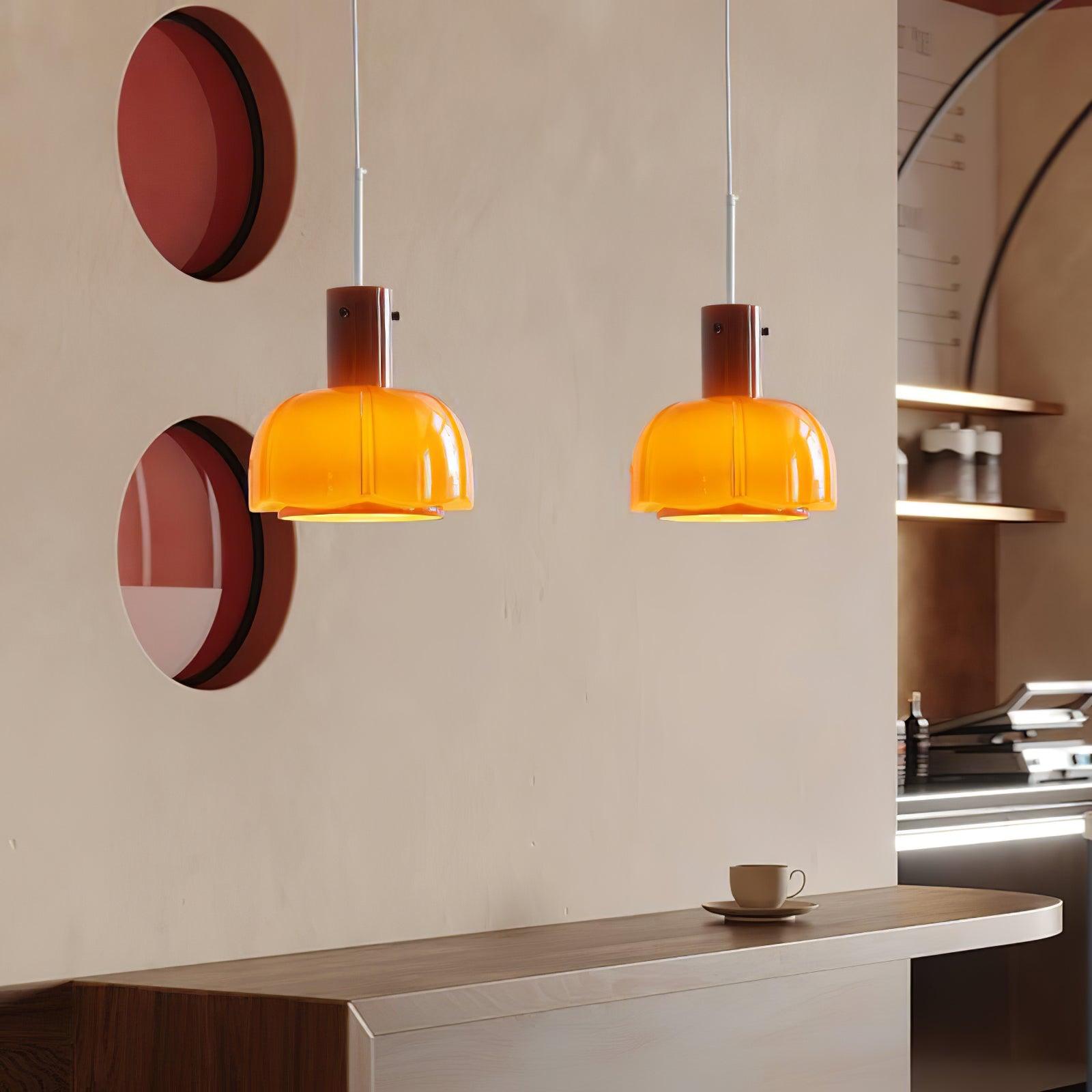 Zentara Glass Contemporary Pendant Light