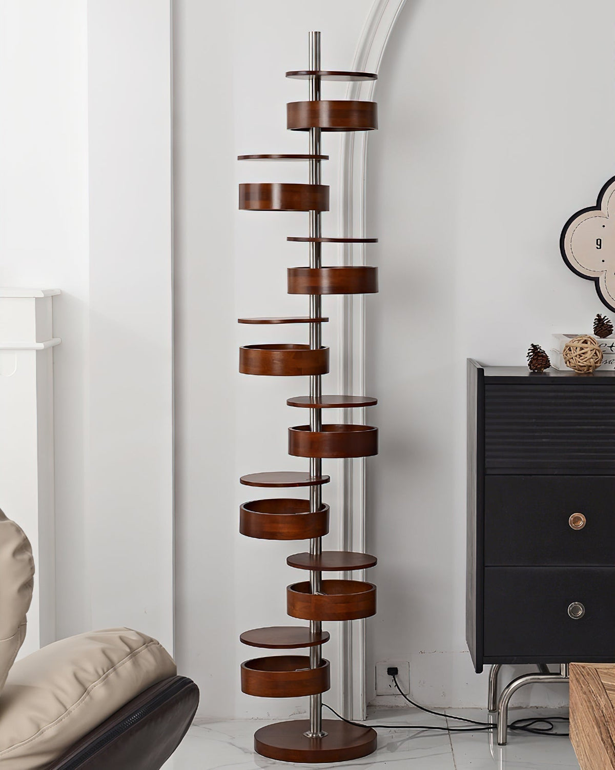 Lynix Wooden Floor Lamp