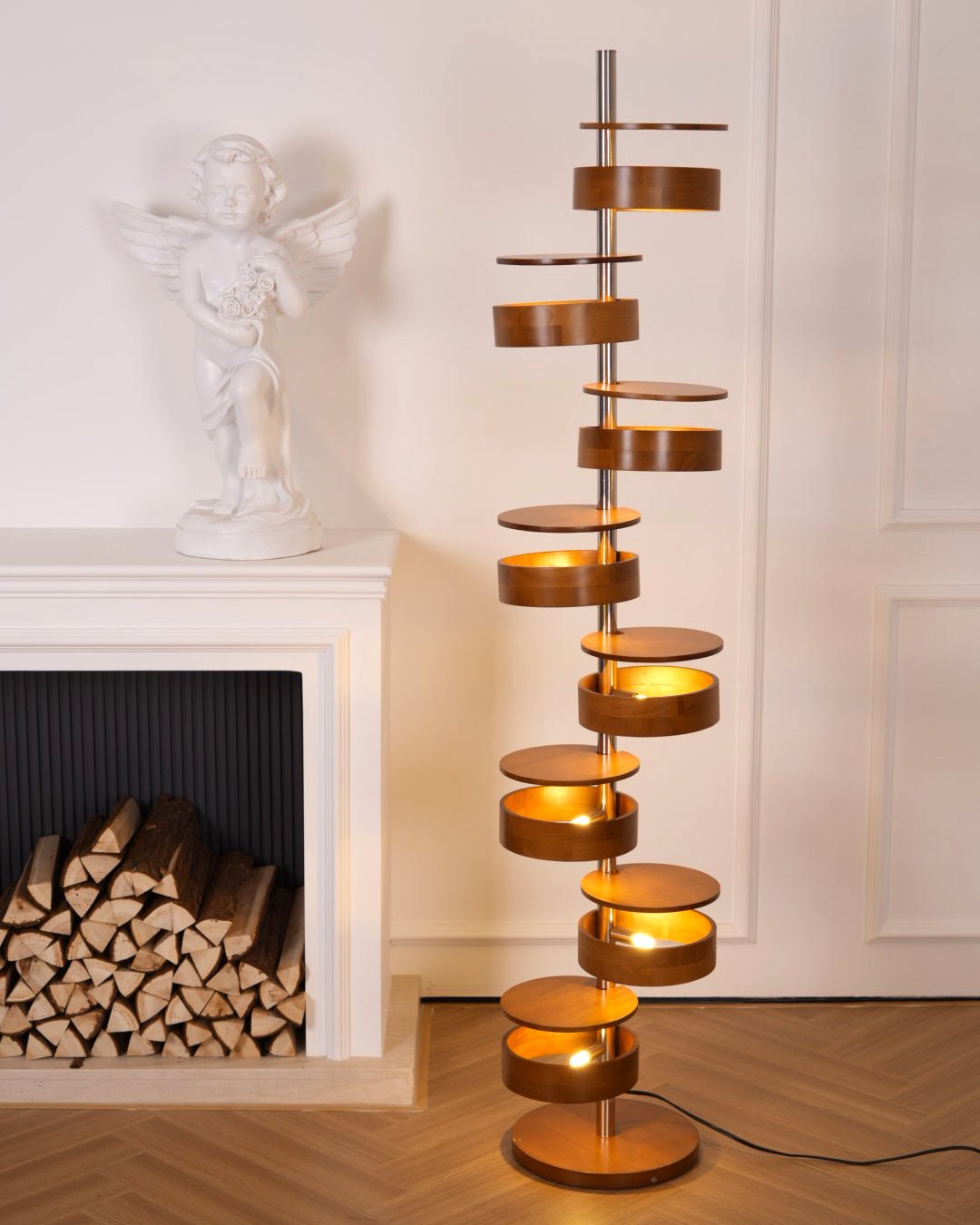 Lynix Wooden Floor Lamp