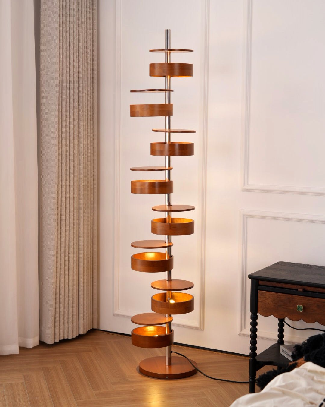 Lynix Wooden Floor Lamp