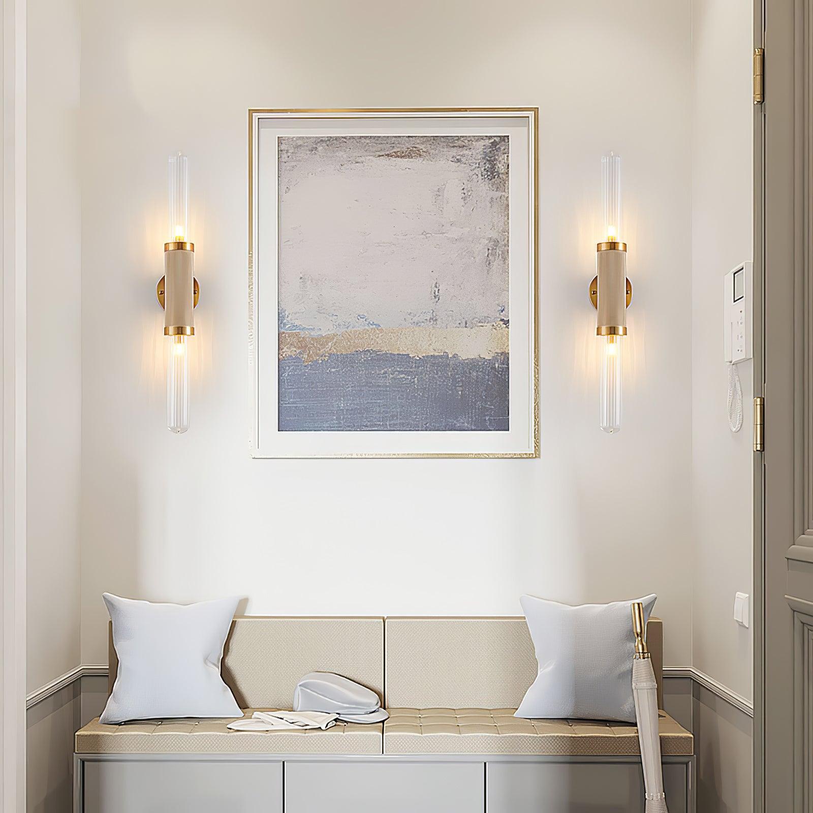 Alorira Nordic Art Column Glass Wall Sconce