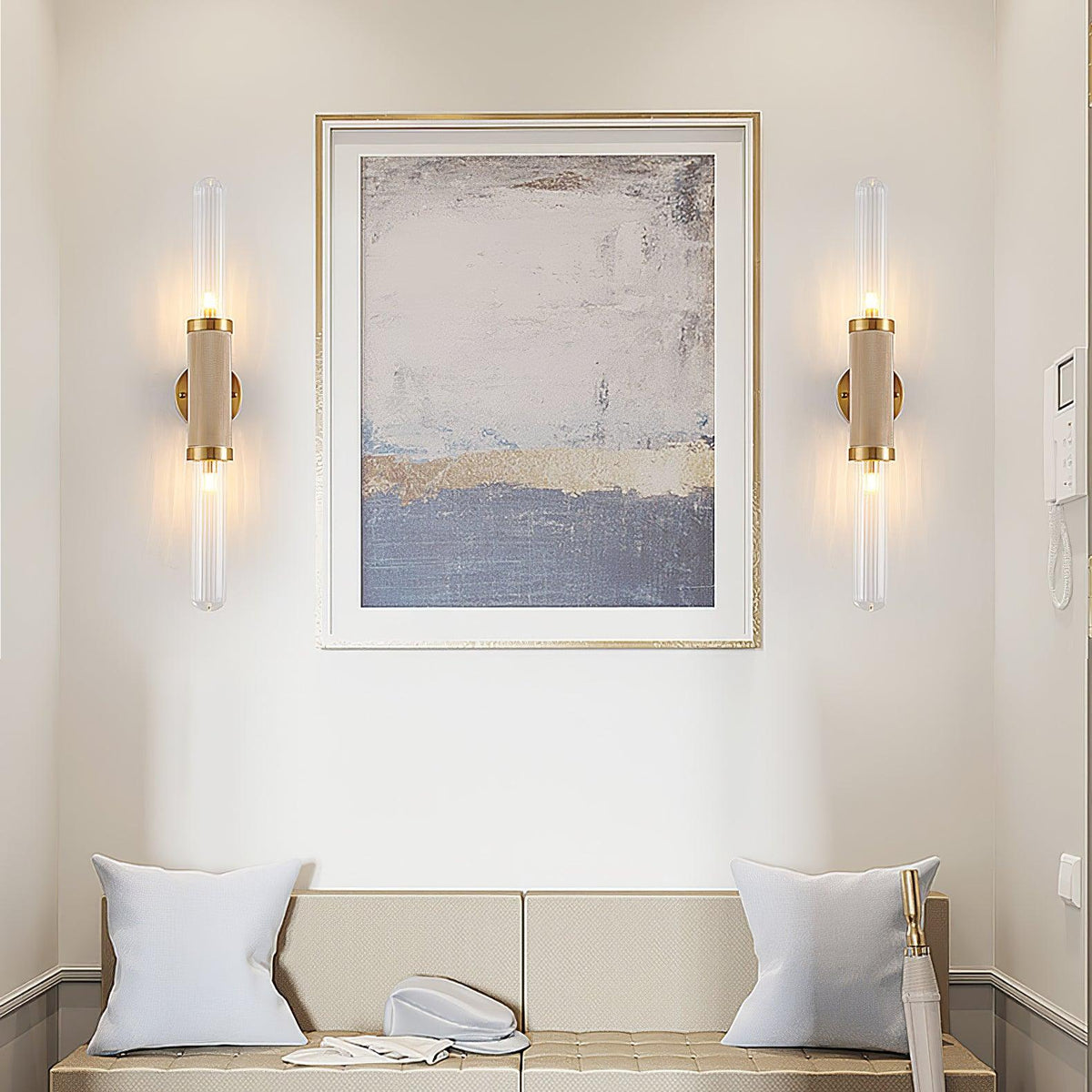Alorira Nordic Art Column Glass Wall Sconce
