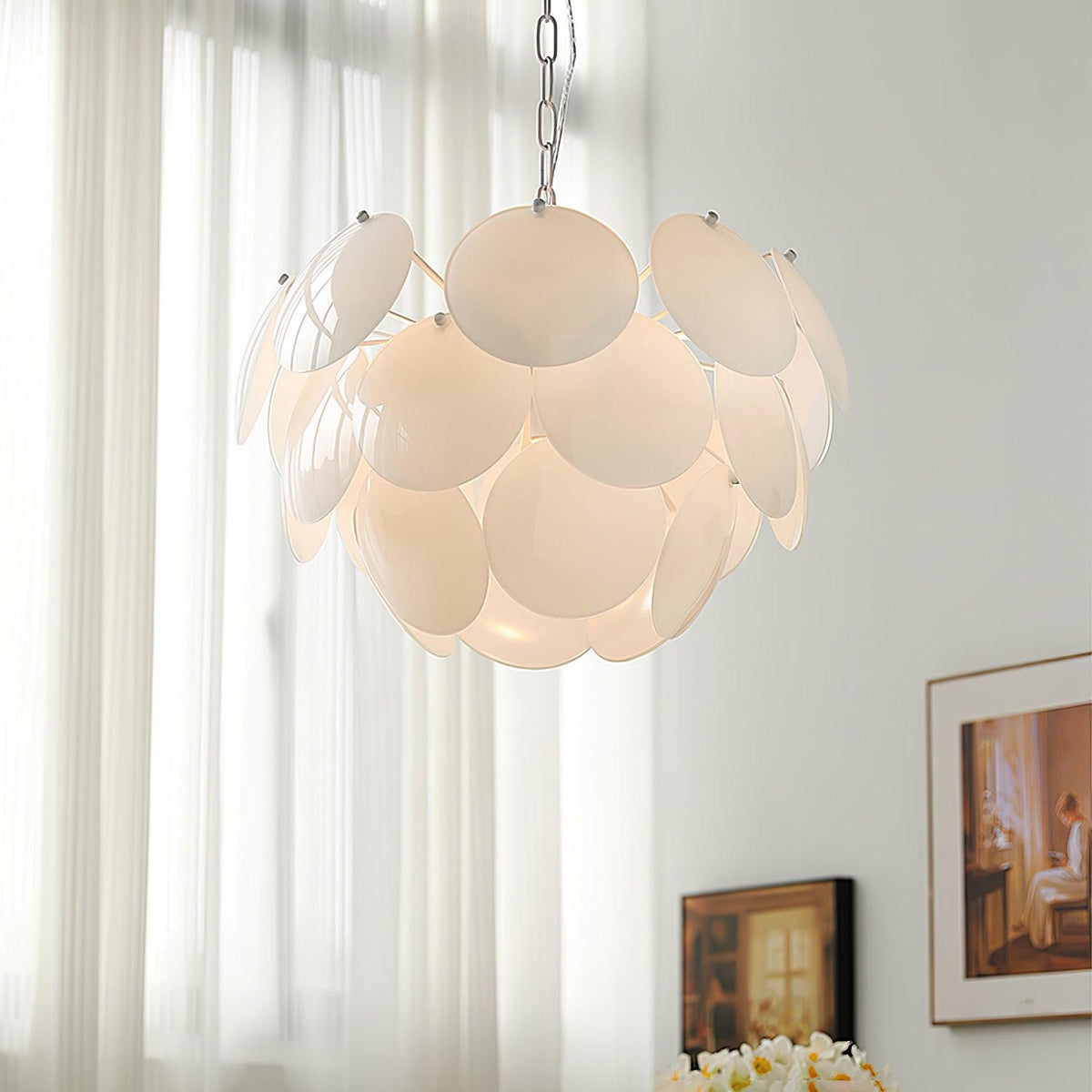 Sophia Minimalist Glass Chandelier