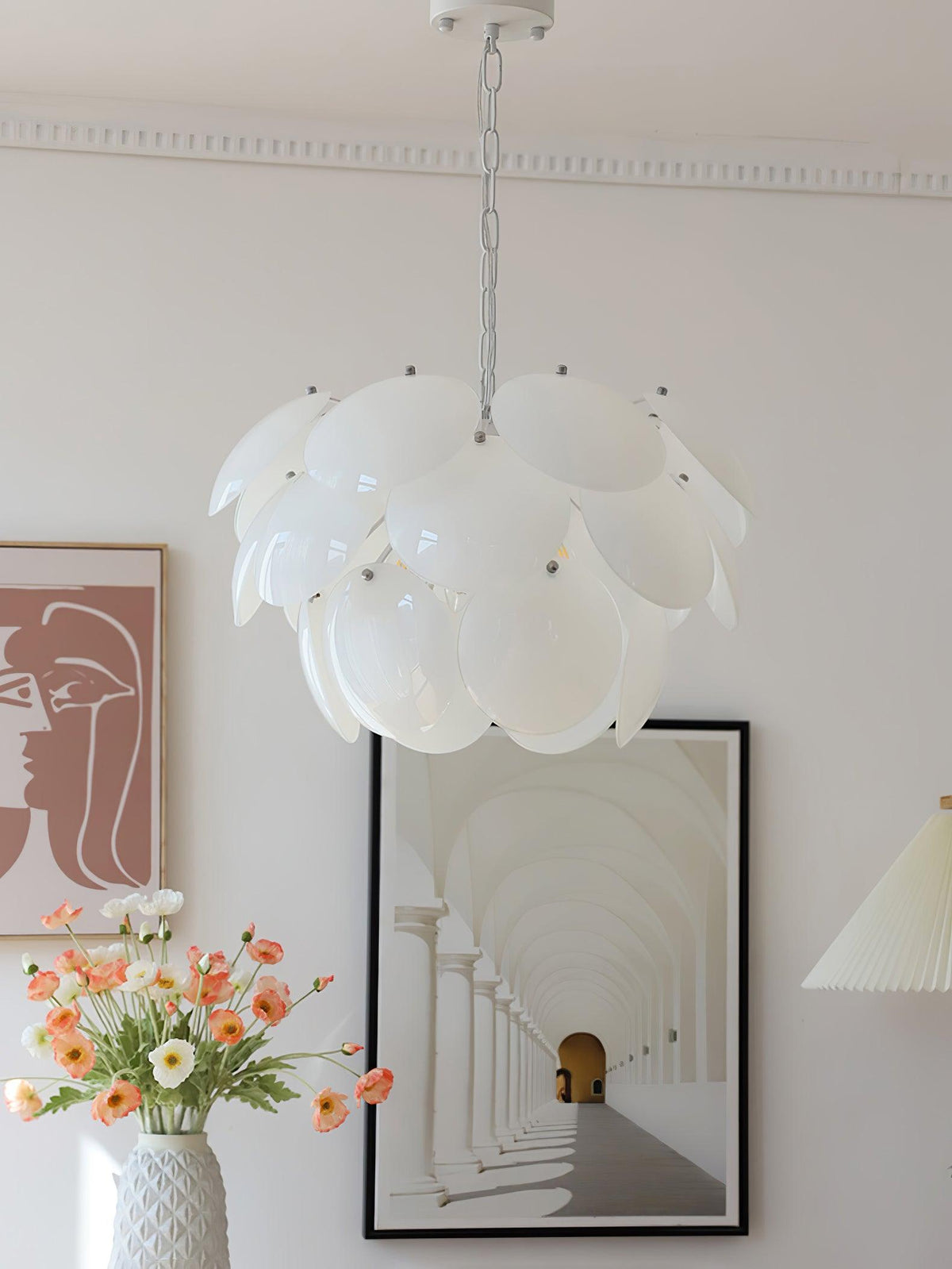 Sophia Minimalist Glass Chandelier