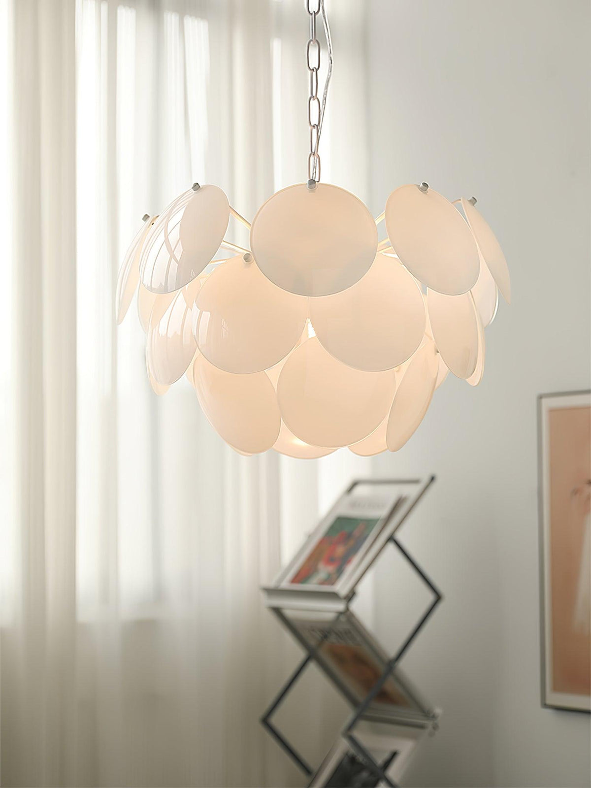 Sophia Minimalist Glass Chandelier
