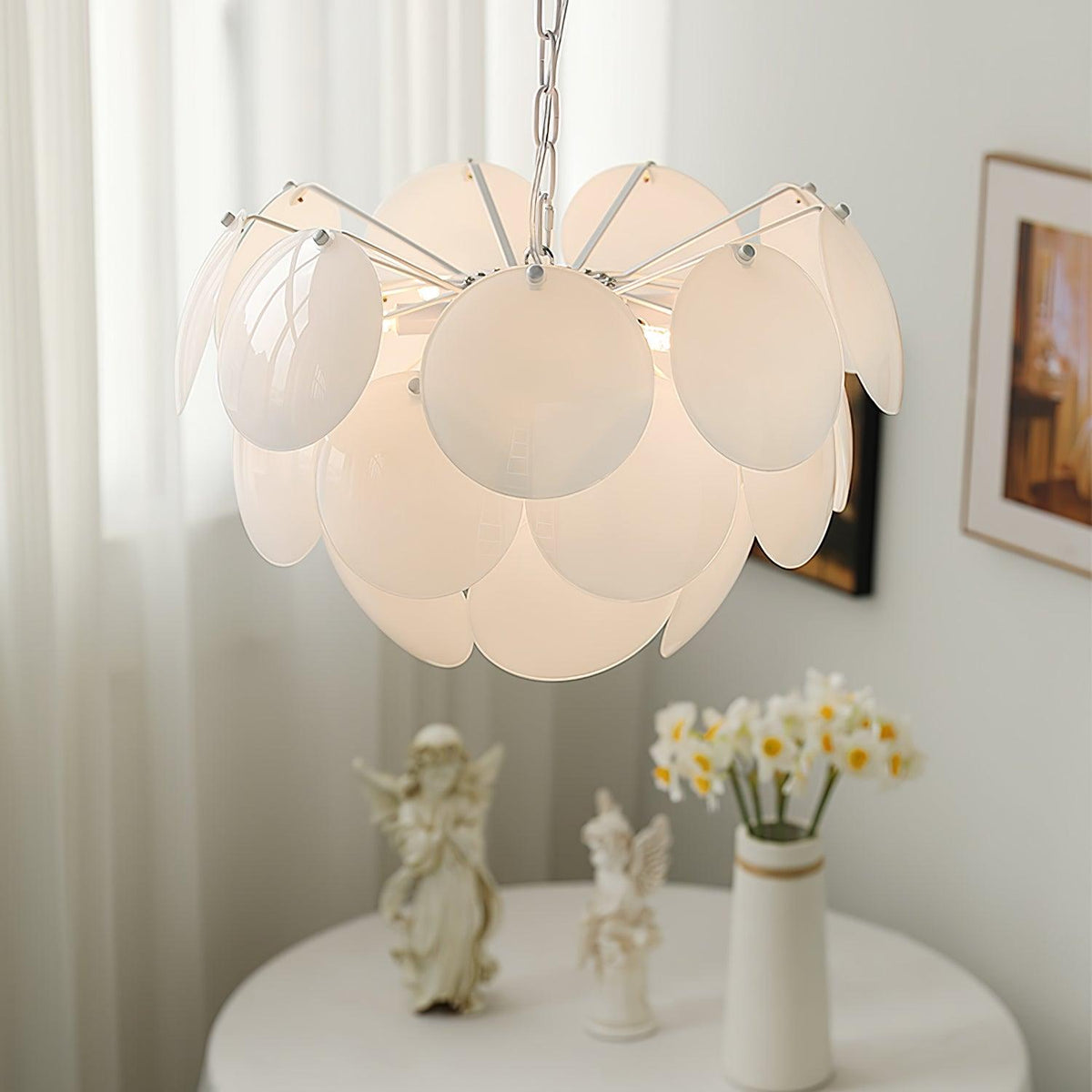 Sophia Minimalist Glass Chandelier