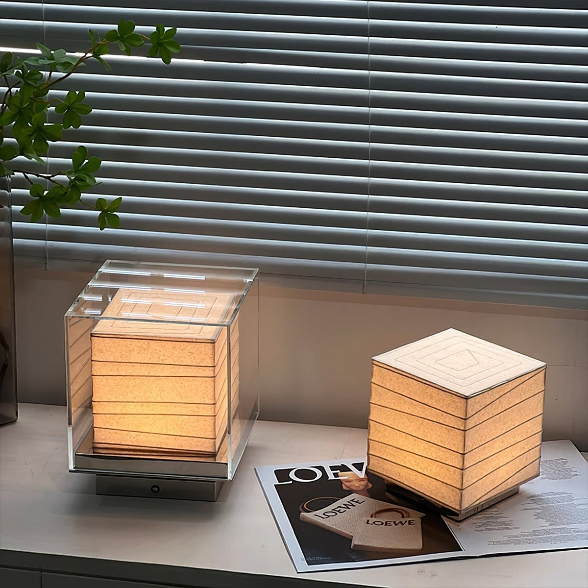 Pryn Cube Table Lamp
