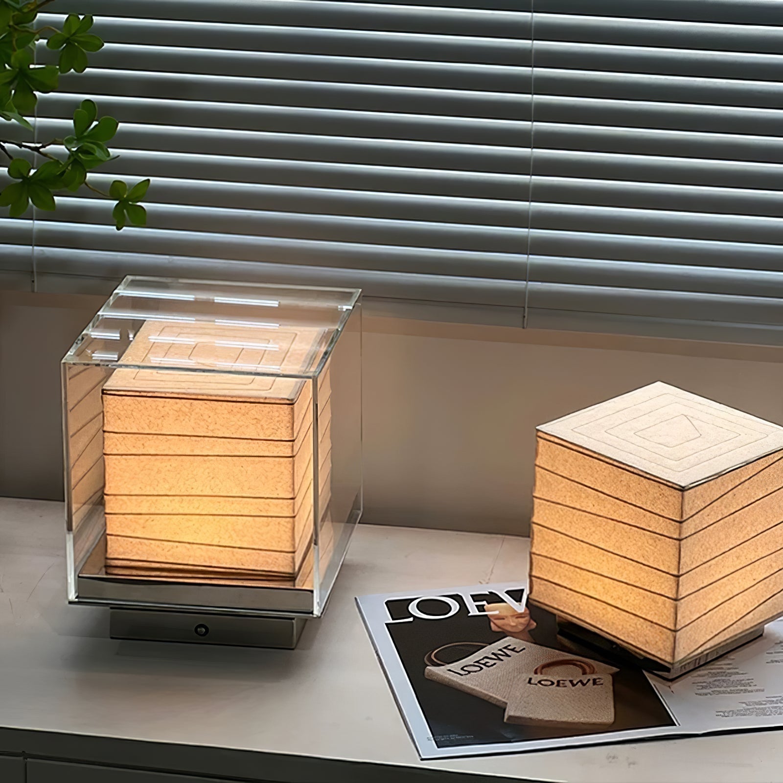 Pryn Cube Table Lamp