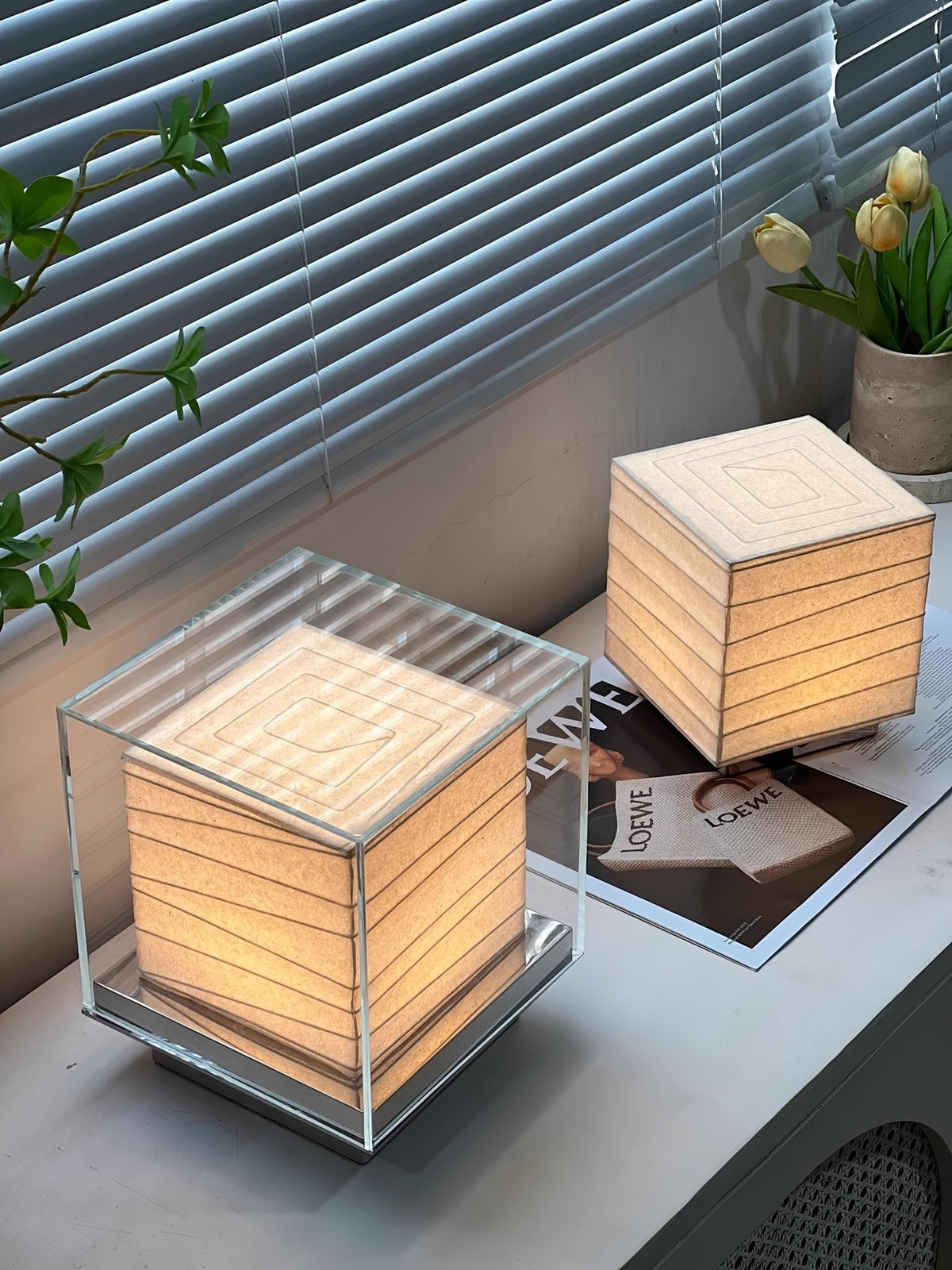 Pryn Cube Table Lamp