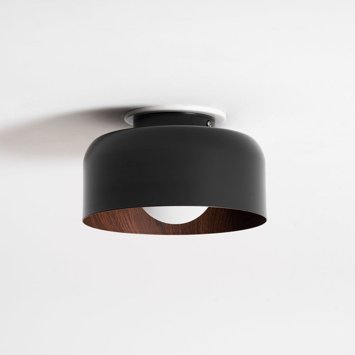 Clairbrook Wood Round Flush Mount Ceiling Light