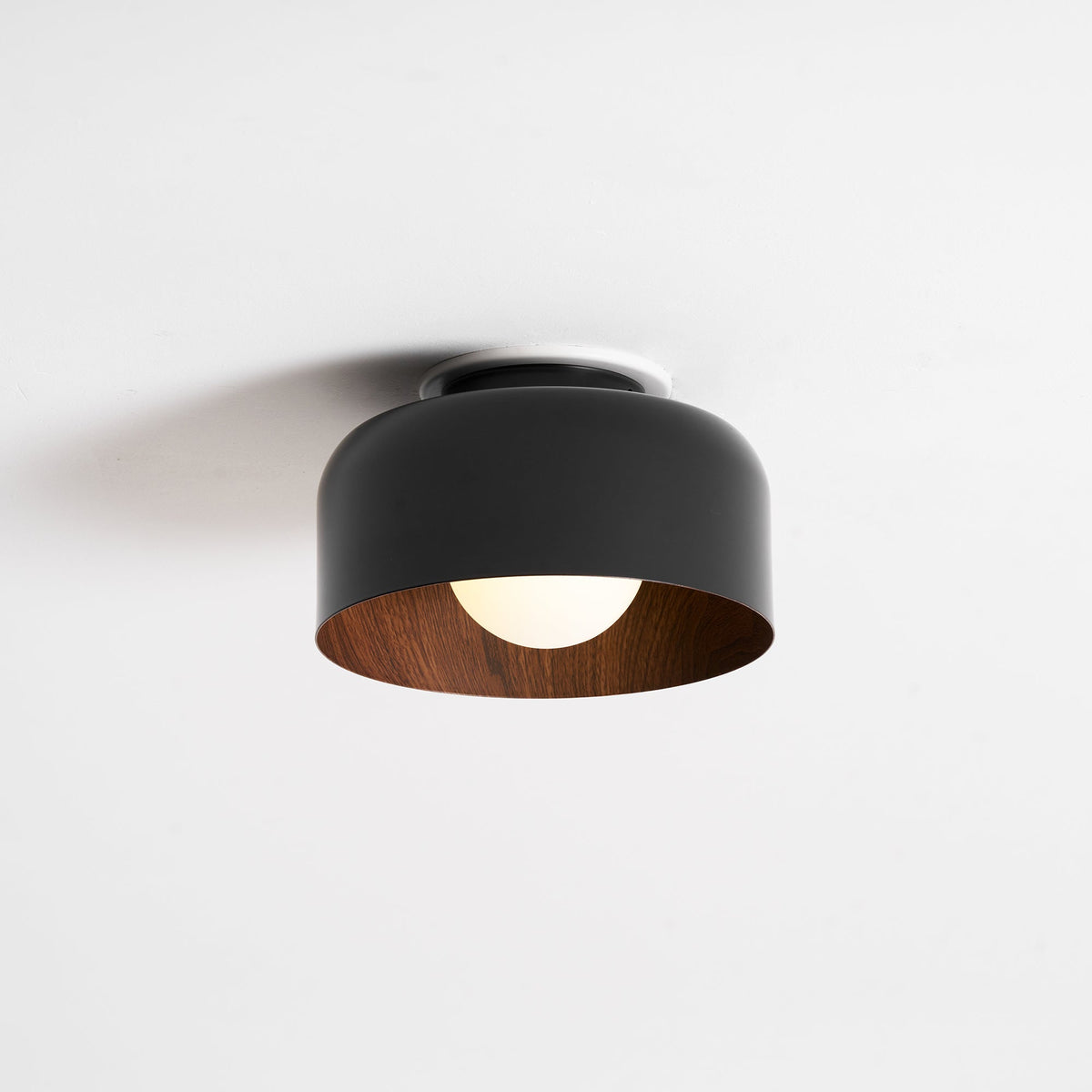 Clairbrook Wood Round Flush Mount Ceiling Light