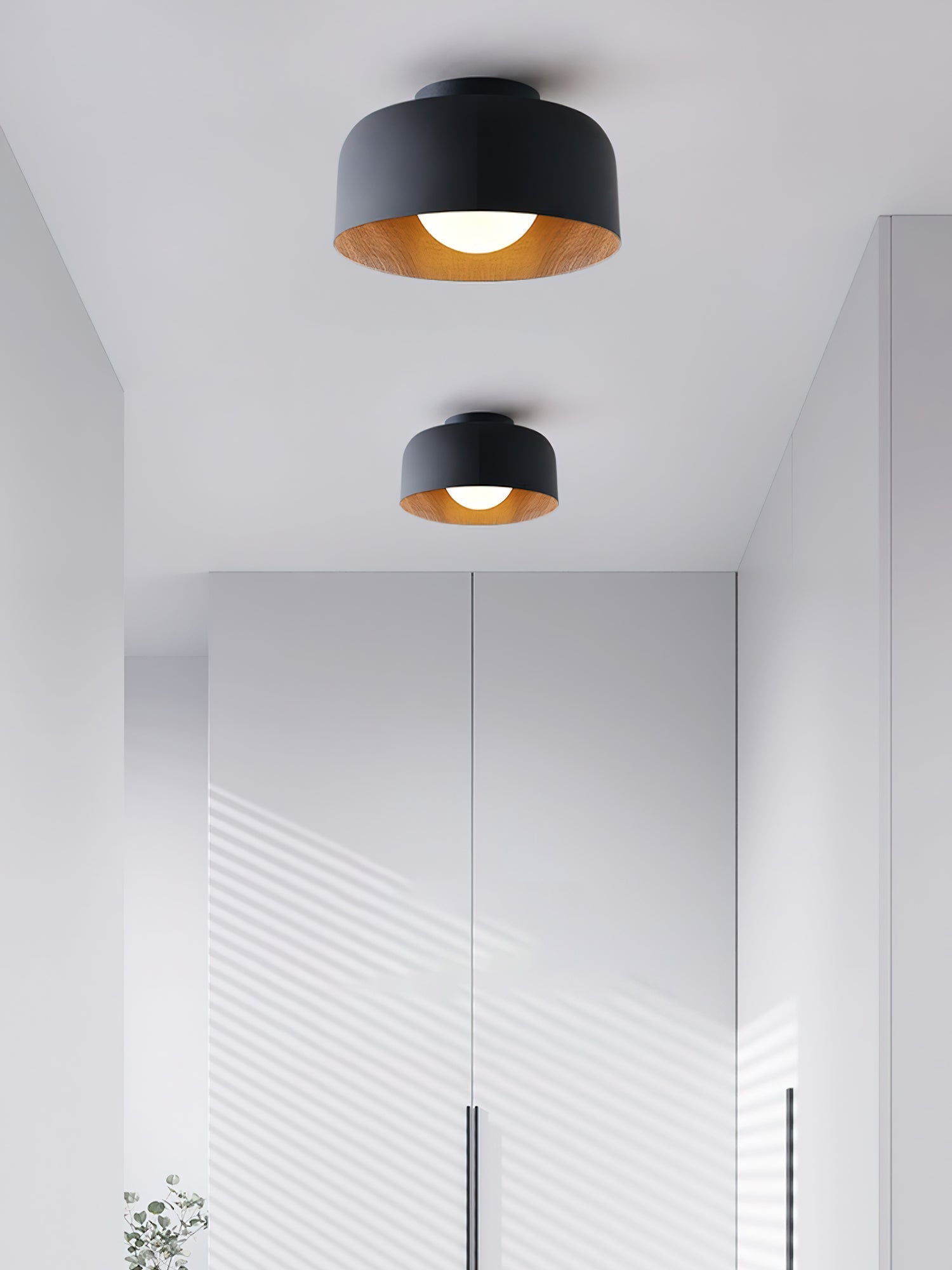 Clairbrook Wood Round Flush Mount Ceiling Light