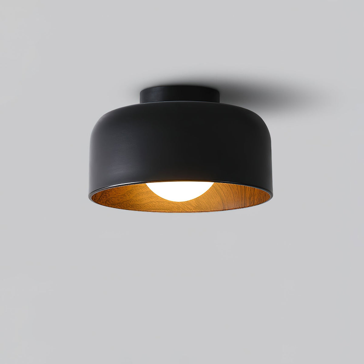 Clairbrook Wood Round Flush Mount Ceiling Light