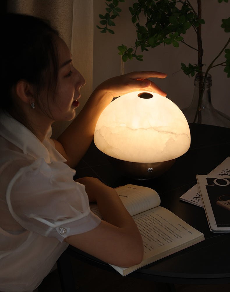 Crol Alabaster Mini Table Lamp