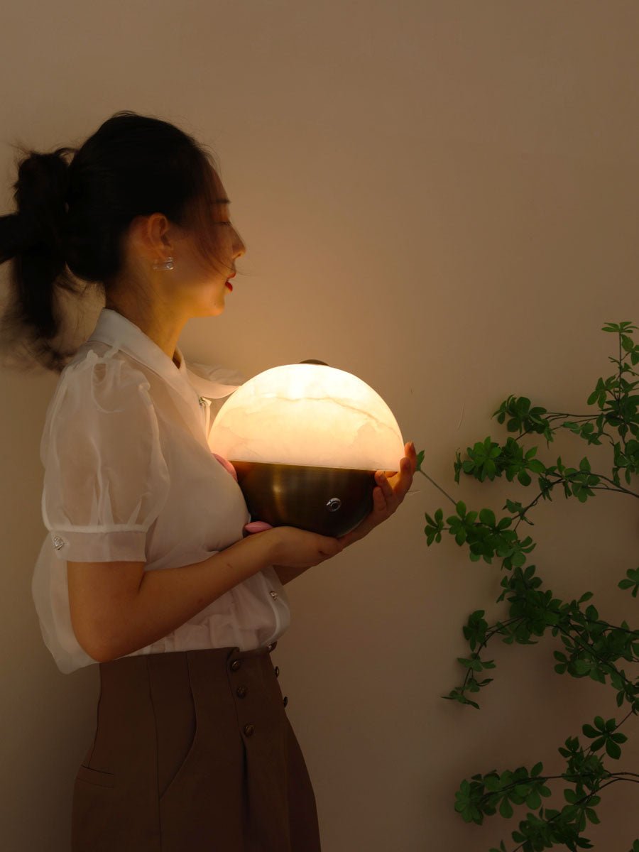 Crol Alabaster Mini Table Lamp