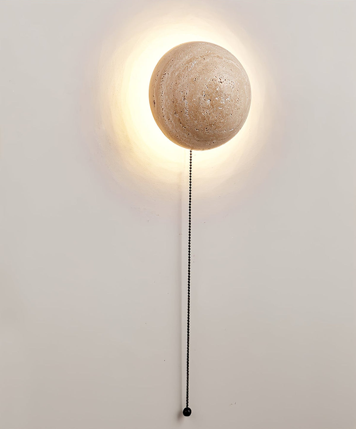 Vexael Minimalist Travertine Wall Light