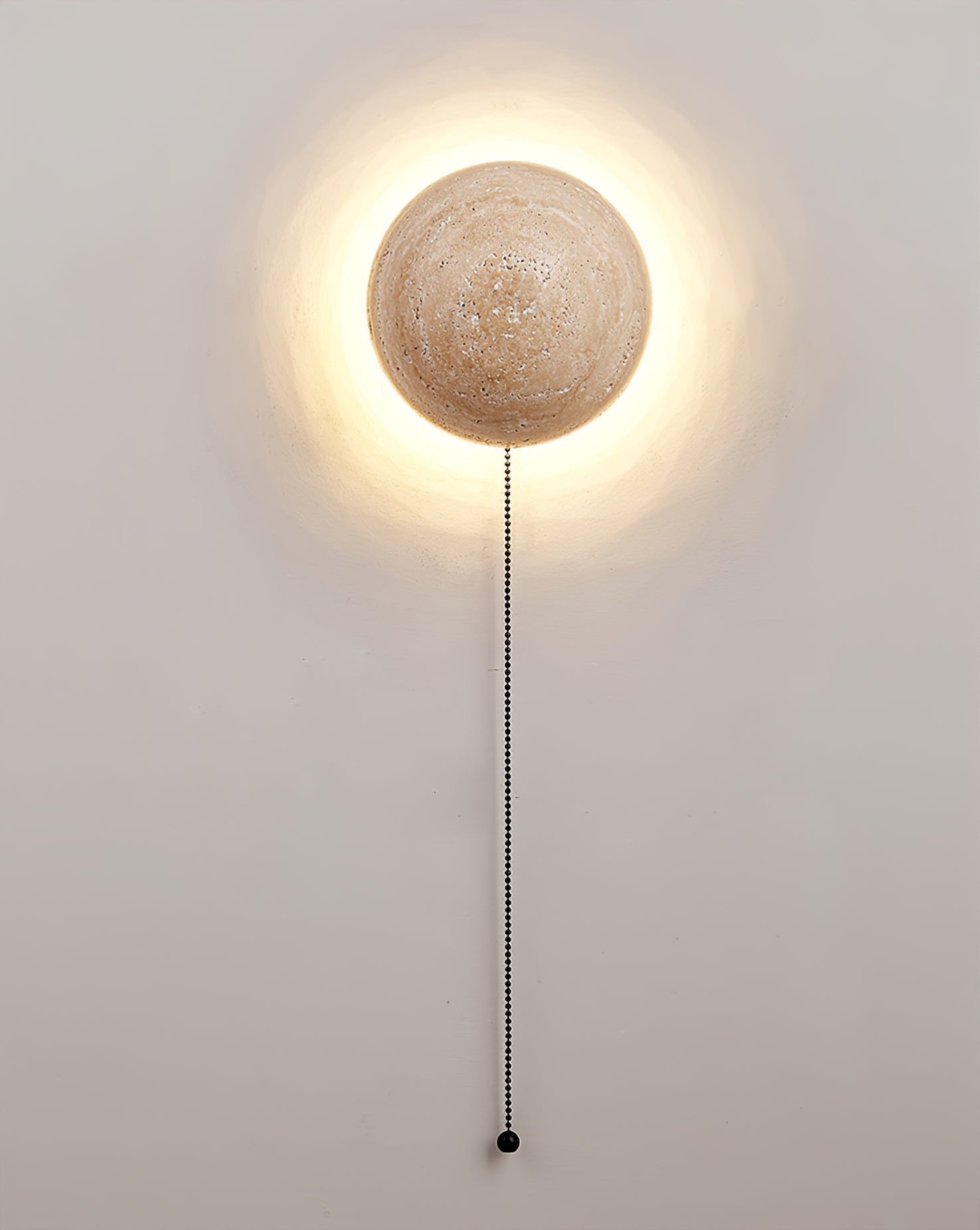 Vexael Minimalist Travertine Wall Light