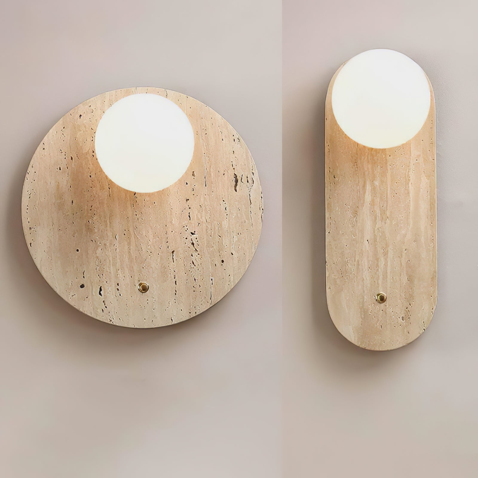 Syloryra Minimalist Travertine Wall Light - Neutral Decor