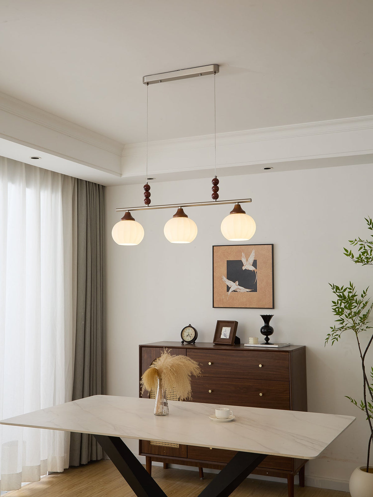 Nyla Retro Glass Pendant Lamp