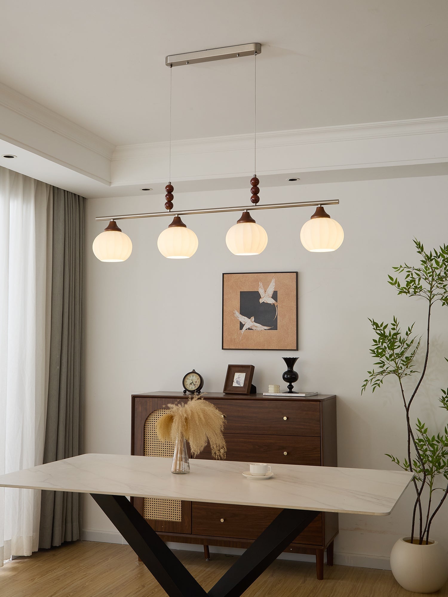Nyla Retro Glass Pendant Lamp