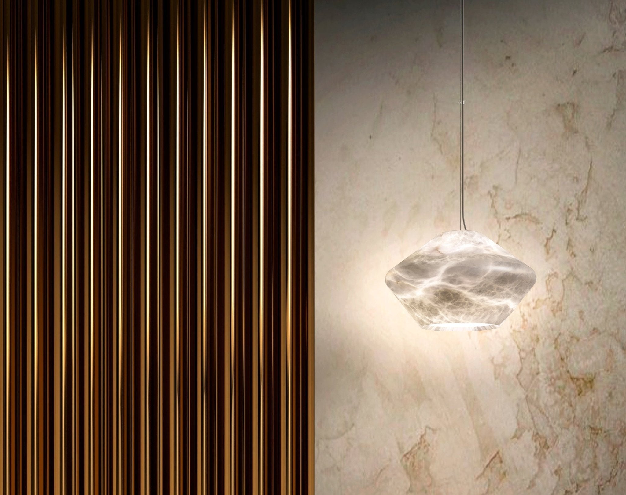 Alabaster Veil Pendant Light - Neutral Decor