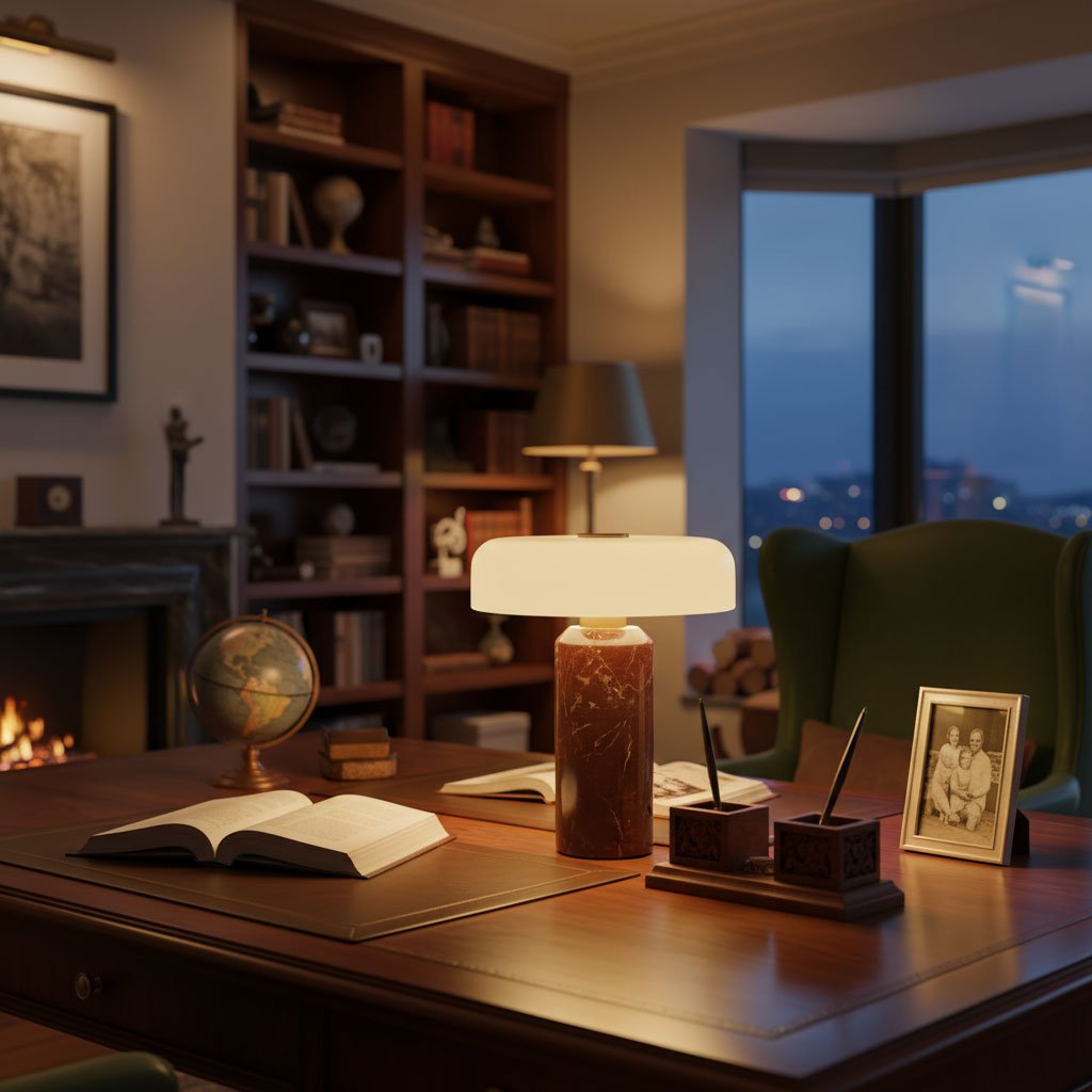Dovercourt Marble Table Lamp