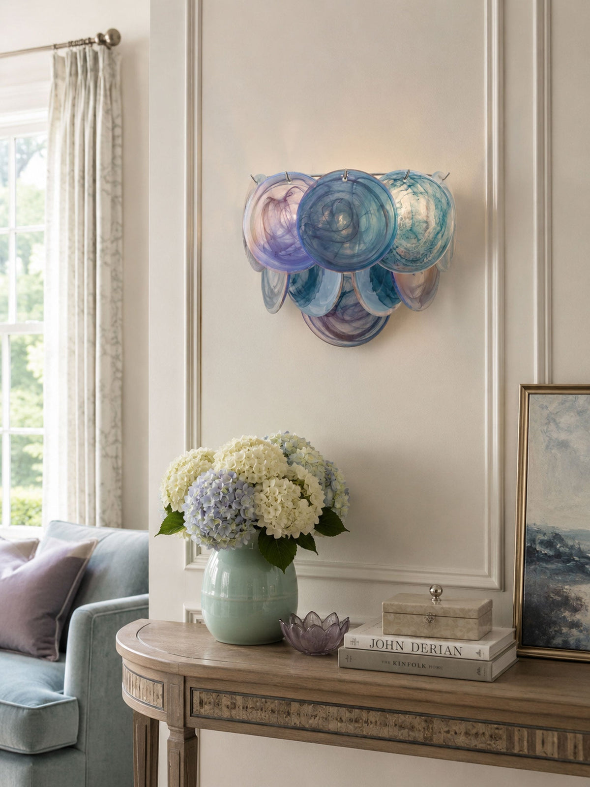 Orlaridge Disc Glass Indoor Wall Light