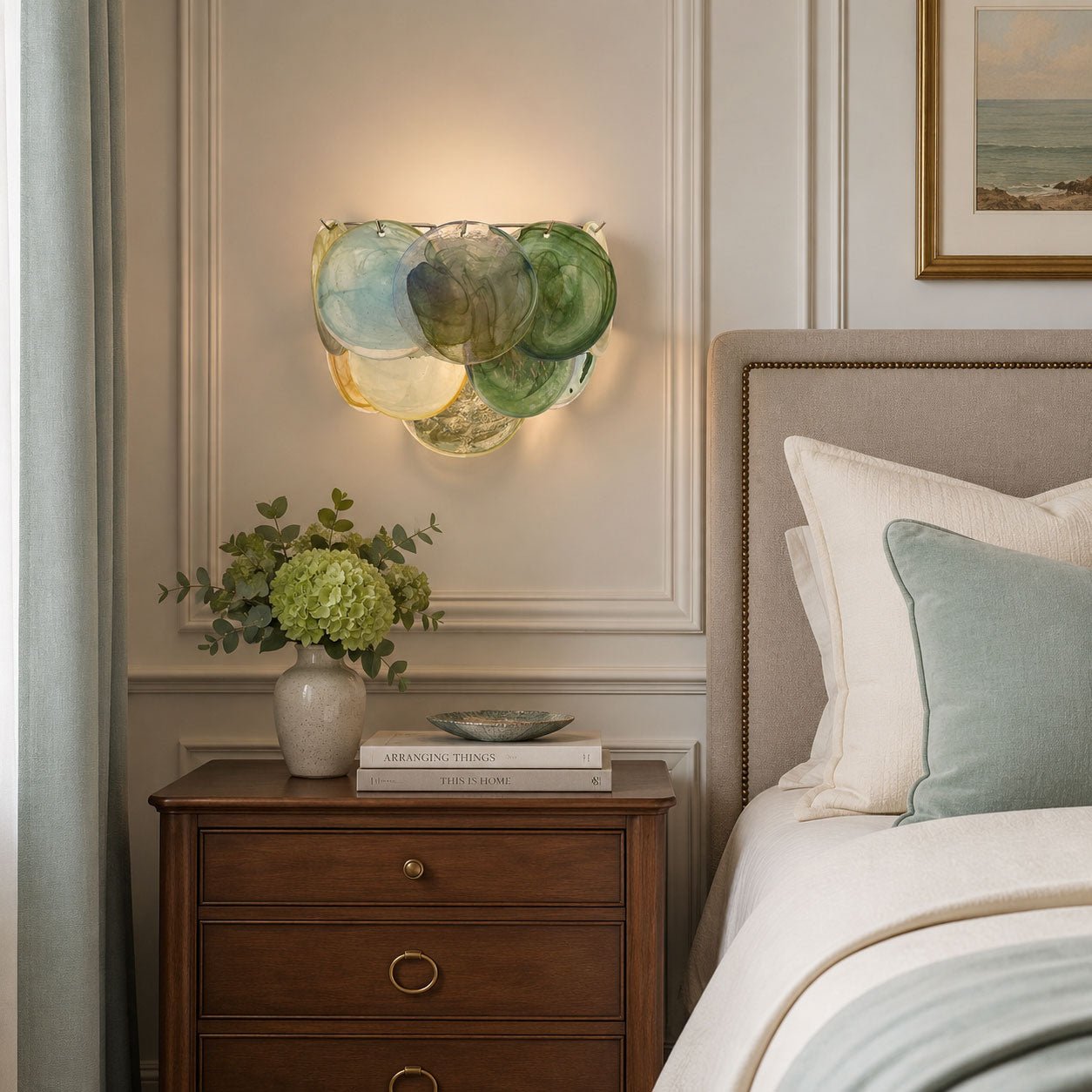 Orlaridge Disc Glass Indoor Wall Light