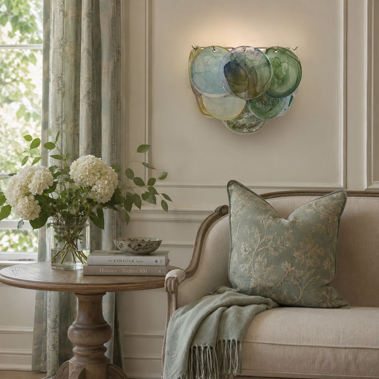 Orlaridge Disc Glass Indoor Wall Light