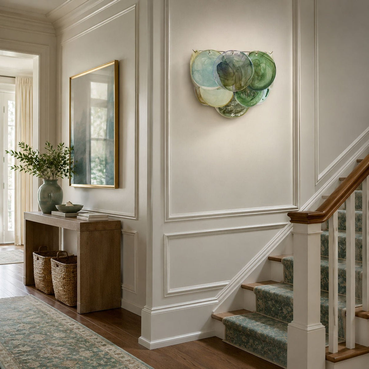 Orlaridge Disc Glass Indoor Wall Light