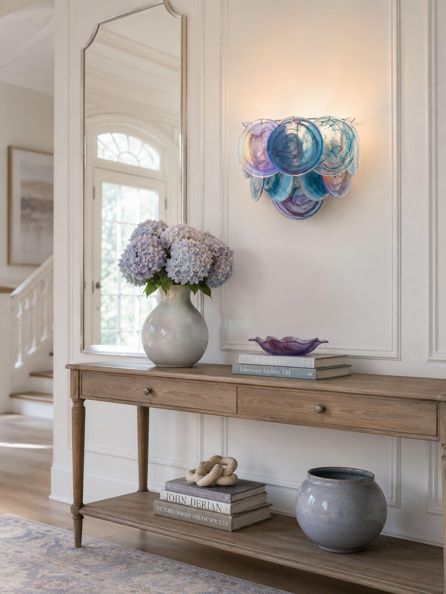 Orlaridge Disc Glass Indoor Wall Light
