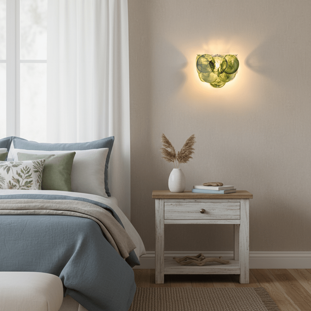 Orlaridge Disc Glass Indoor Wall Light