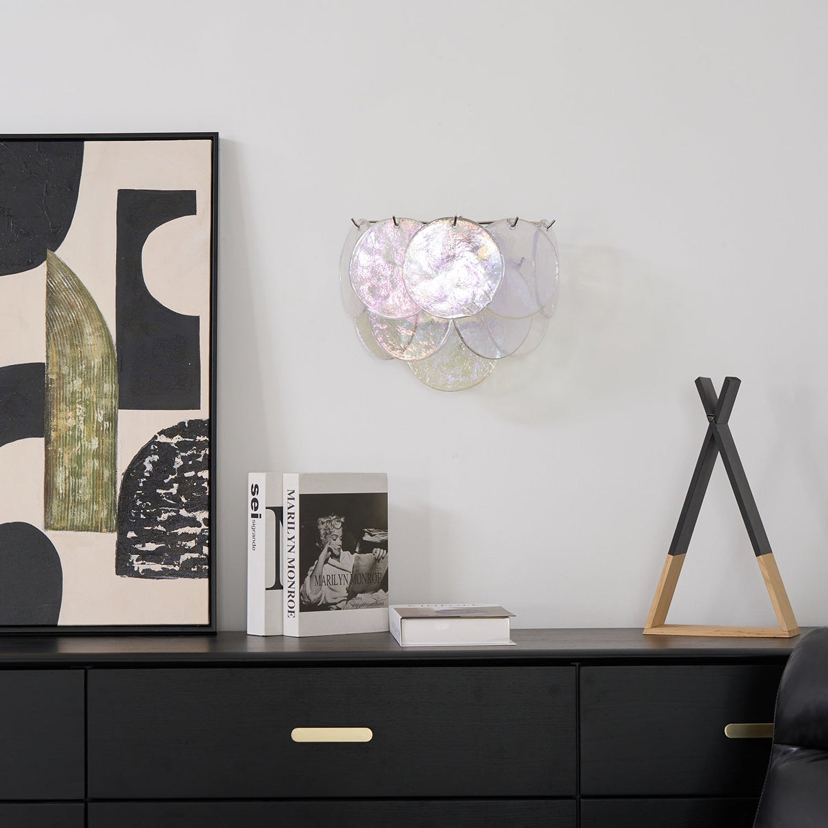 Orlaridge Disc Glass Indoor Wall Light