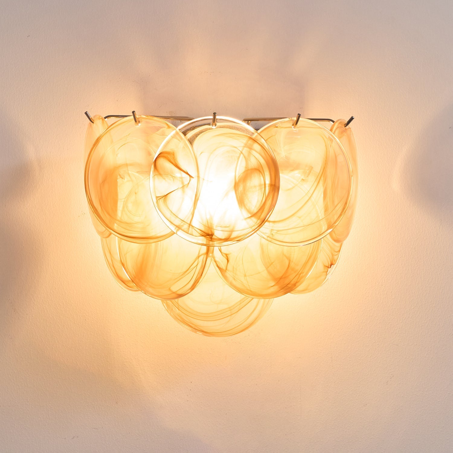 Orlaridge Disc Glass Indoor Wall Light