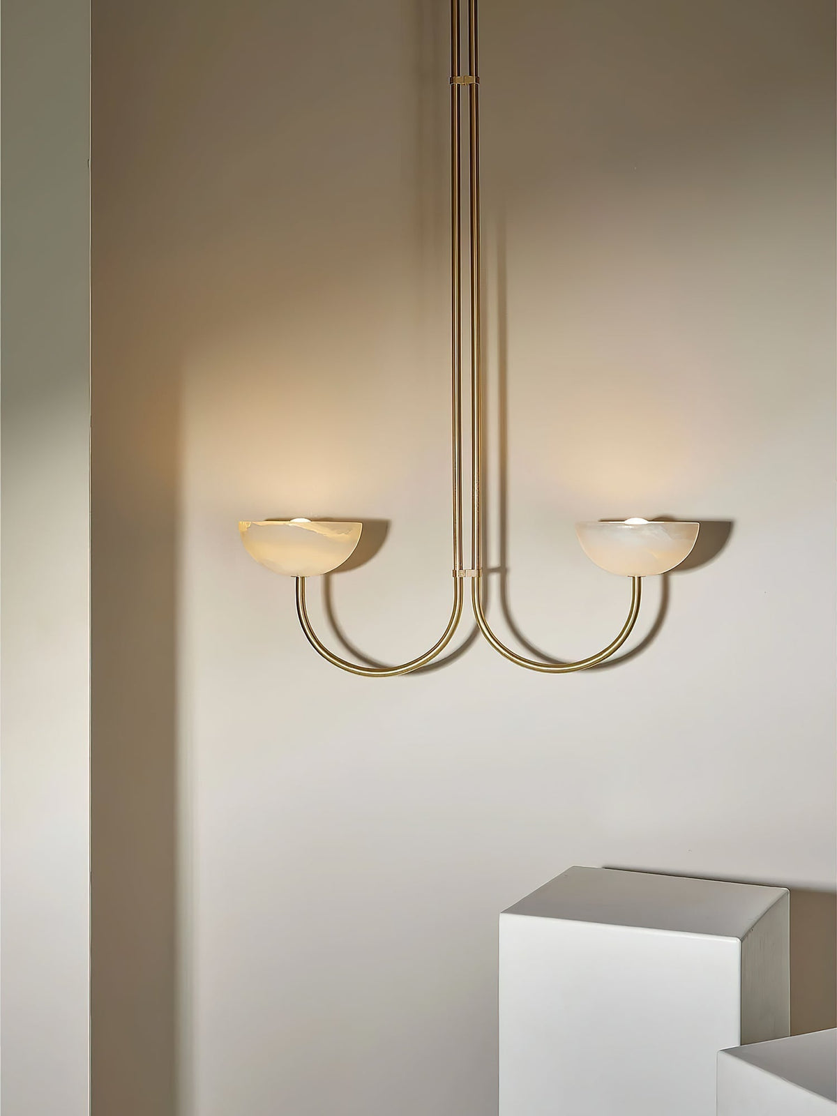 Hartvik Duo Pendant Lamp Alabaster