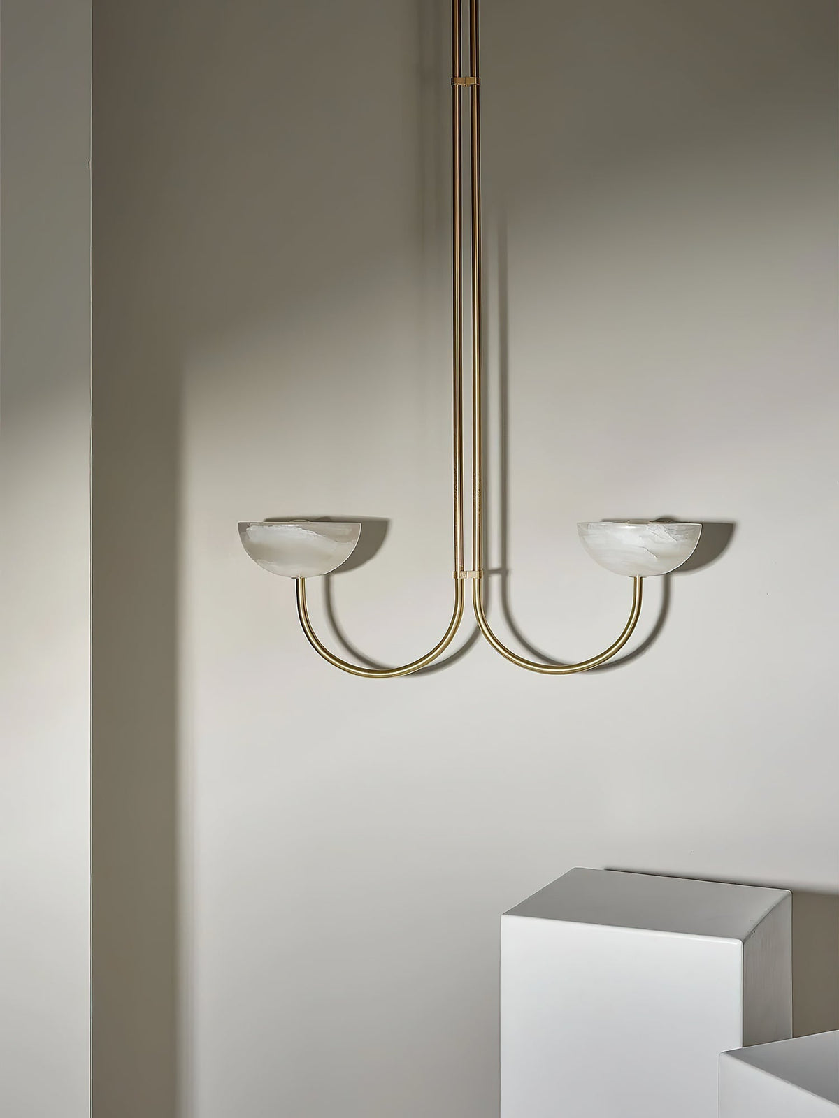 Hartvik Duo Pendant Lamp Alabaster