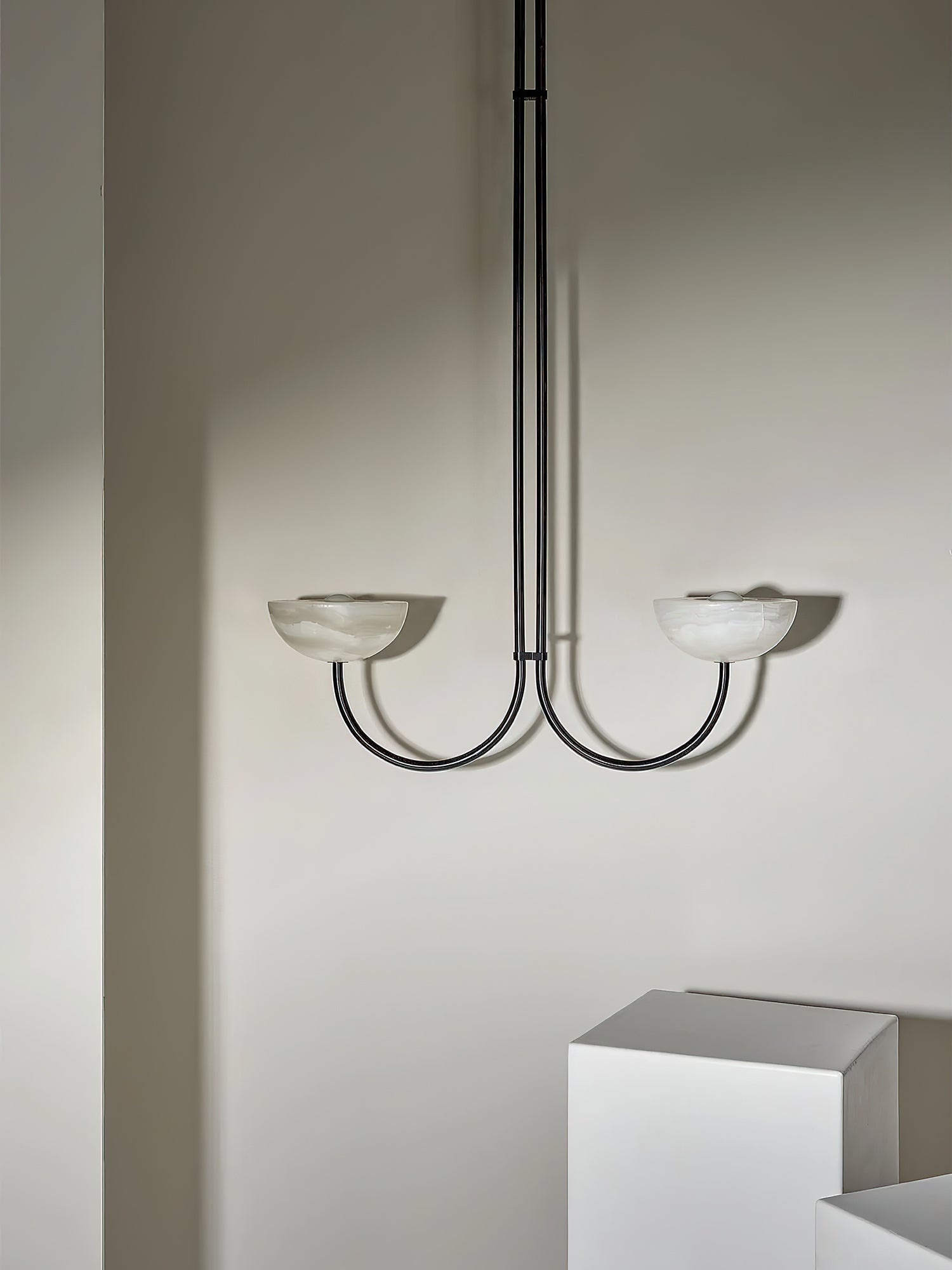 Hartvik Duo Pendant Lamp Alabaster
