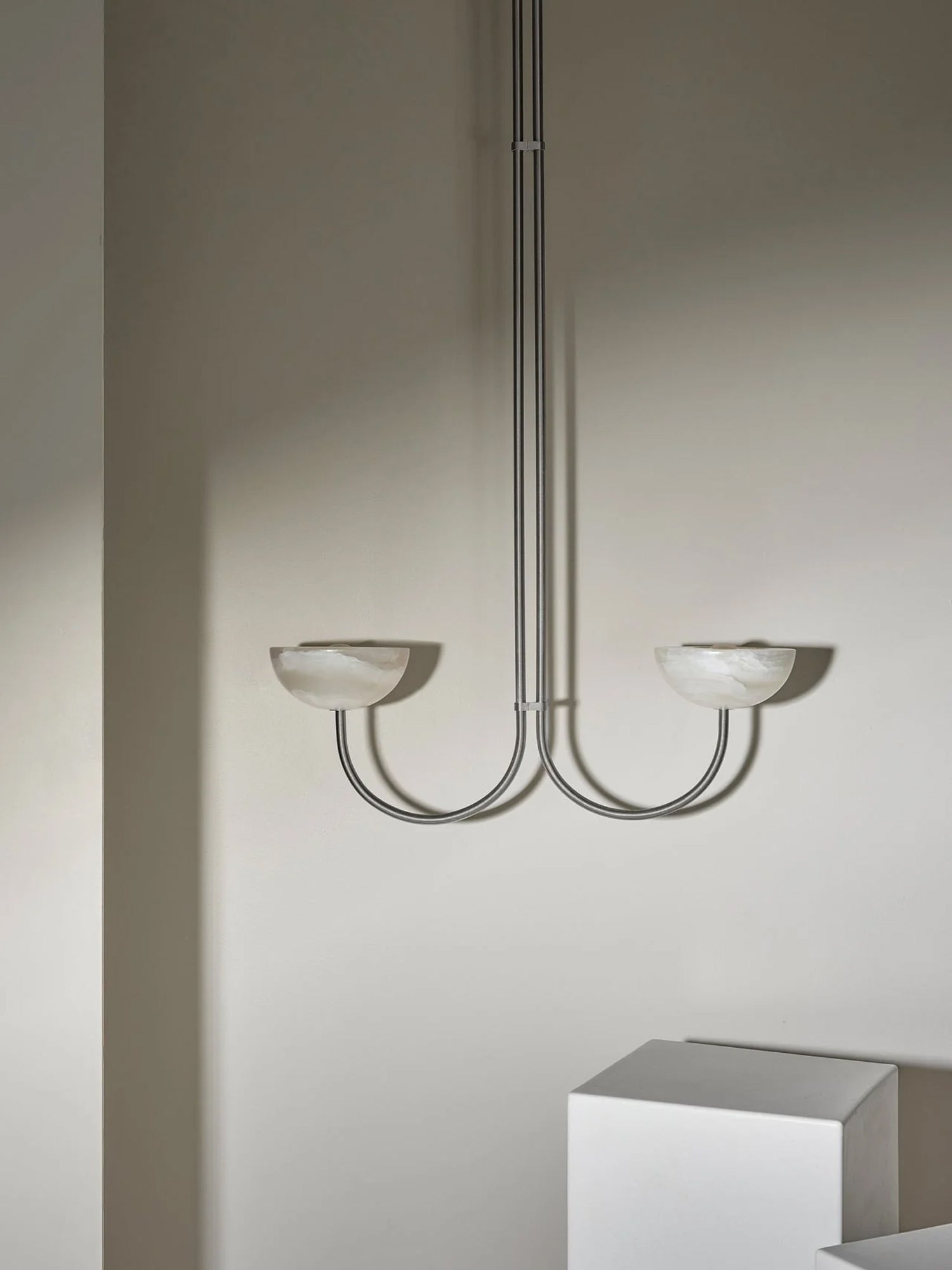 Hartvik Duo Pendant Lamp Alabaster