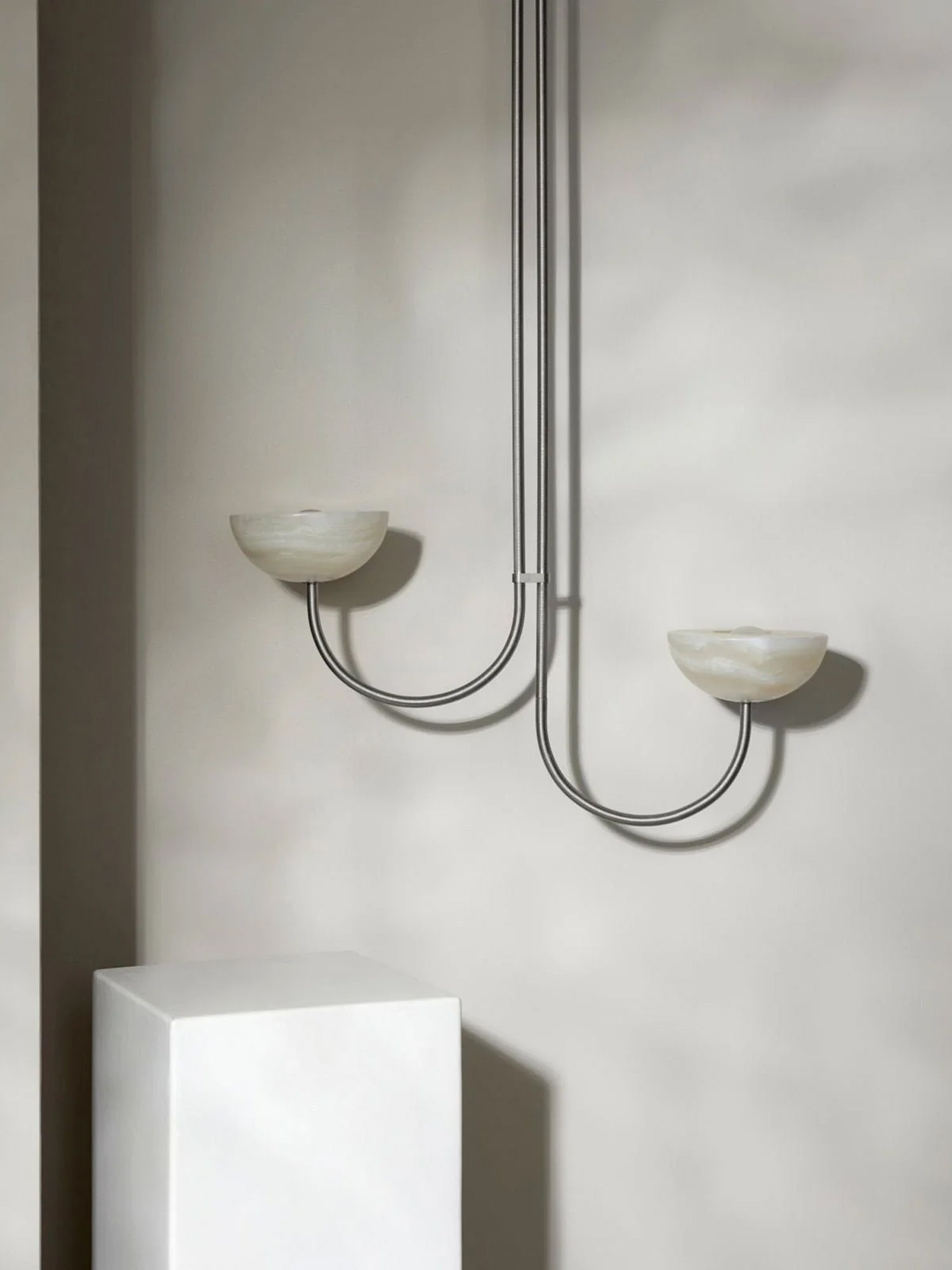 Hartvik Duo Pendant Lamp Alabaster